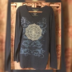 Earth Yoga long Sleeve Stretch tee